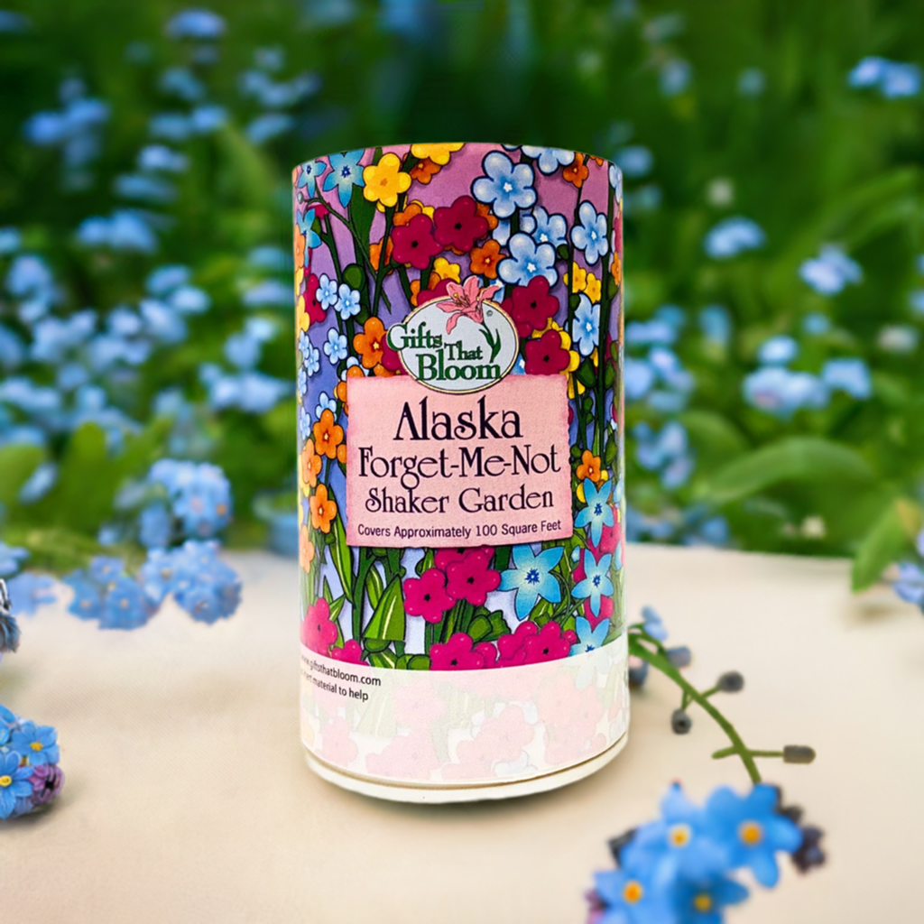 Alaska Forget-Me-Not Garden Shaker Can