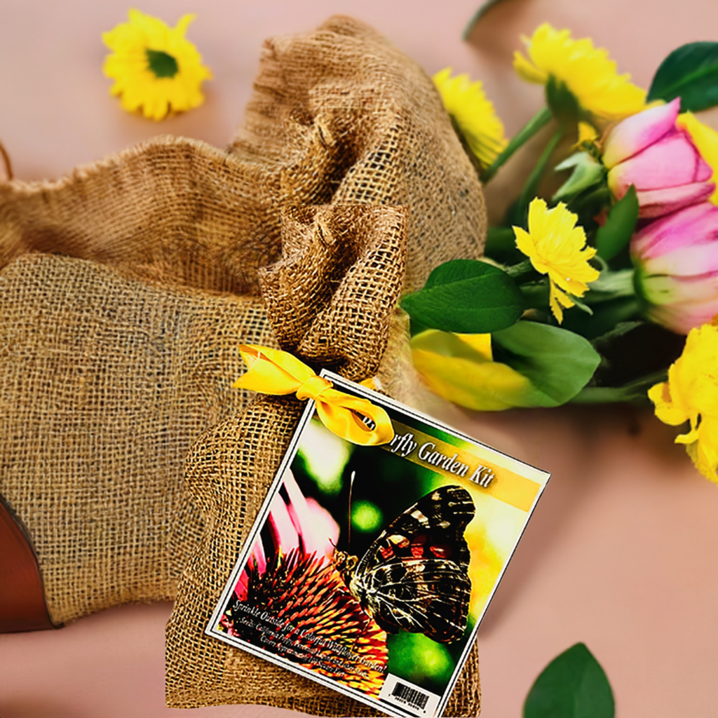 Butterfly Burlap Garden